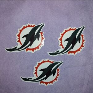 Dolphins THEMED Lot of 3 Stickers NWOT unbranded